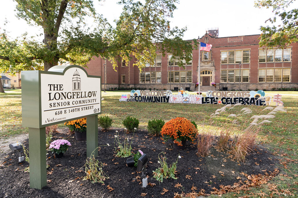 Photo of exterior of The Longfellow Senior Housing Project