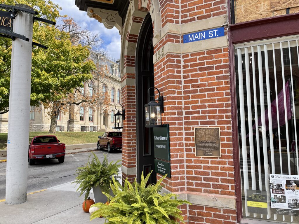 Photo of Historic Downtown Bellefontaine Walking Tour Plaque