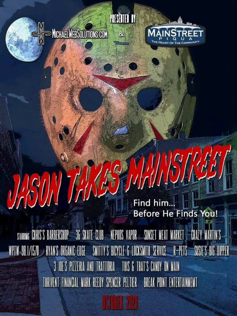 Image of a flyer for Jason Takes Mainstreet