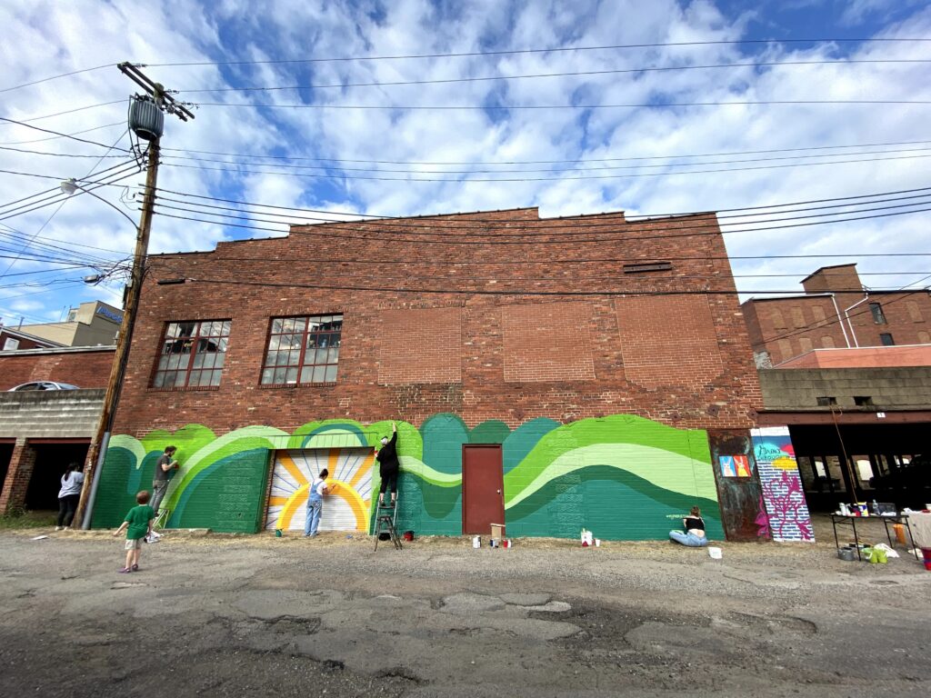 Photo of a mural in Marietta, Ohio
