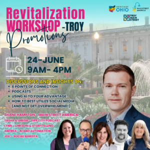 Promotional image for the Revitalization Series Workshop in Troy on June 24th